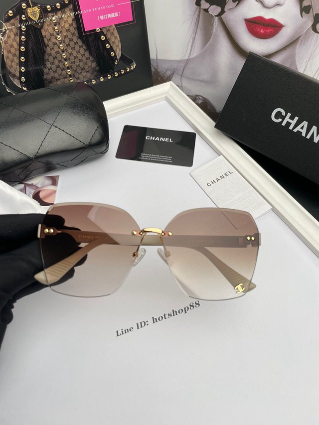CHANEL專門店新款香奈兒女士高清太陽鏡墨鏡 mmyj1958